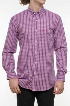 Camasa cu maneca lunga INDEEWAY, carouri, mov ciclam, Mov / Ciclam Camasa cu maneca lunga INDEEWAY, carouri, mov ciclam, Mov / Ciclam