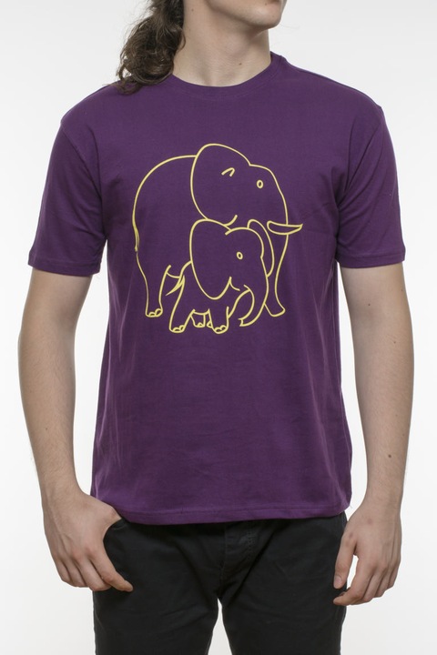 Tricou INDEEWAY, bumbac violet