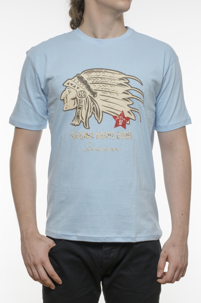 Tricou INDEEWAY, din bumbac, bleu, Bleu