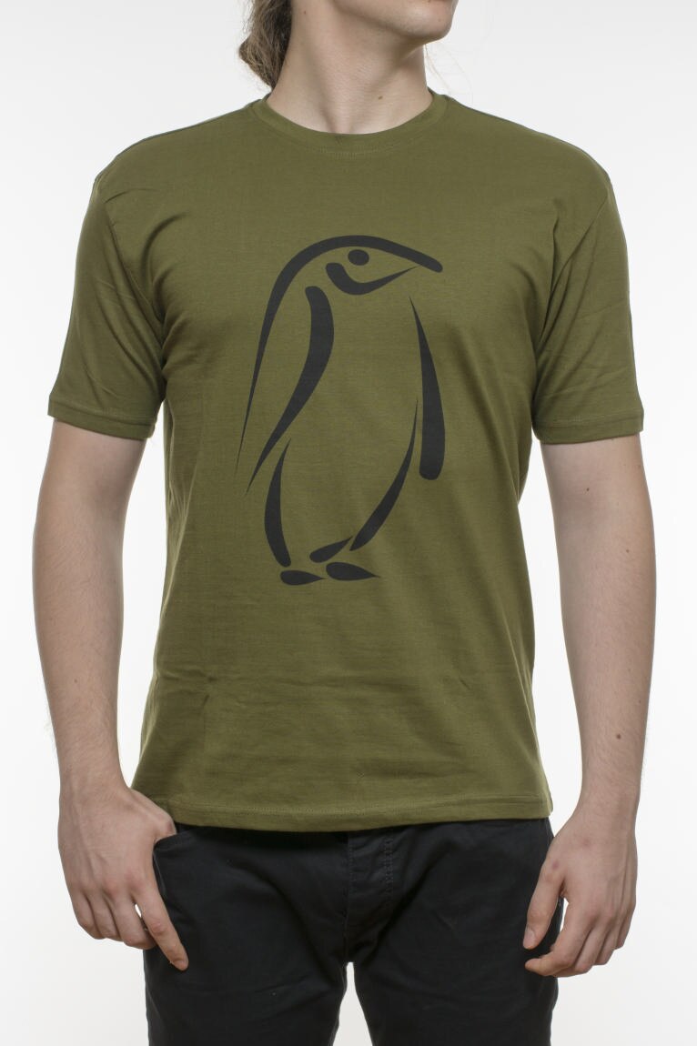 Tricou INDEEWAY, bumbac, oliv, Verde masliniu