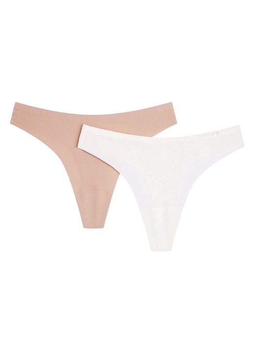 Chiloti stringi Pearls set de 2 Esotiq Bej, crem, Multicolor
