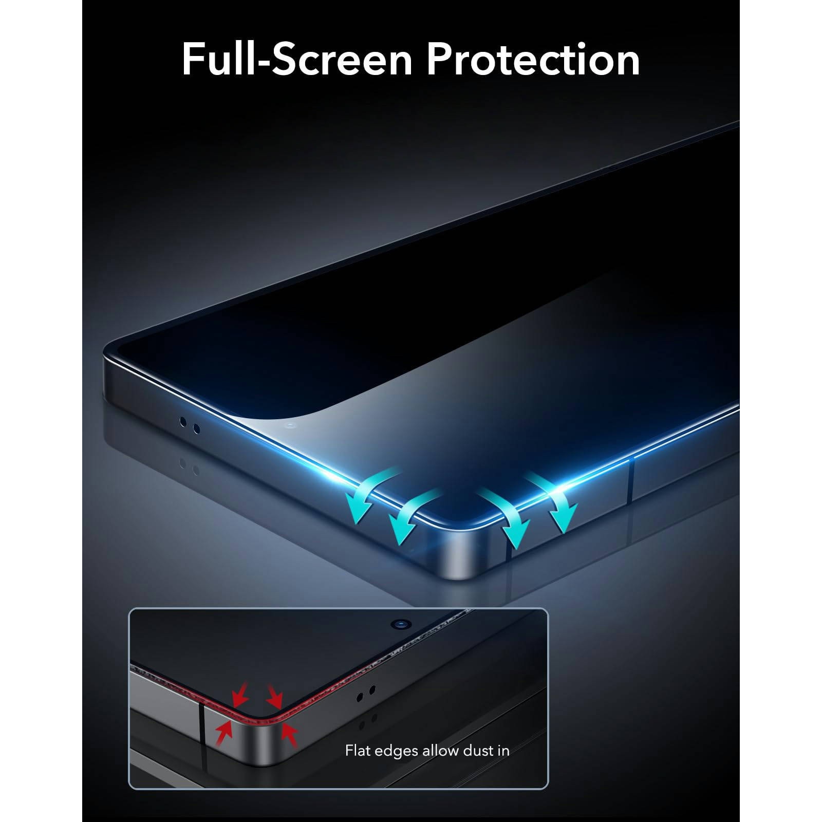 Folie de Protectie pentru Samsung Galaxy S25 Ultra, cu kit de aplicare instanta si functie automata de indepartare a prafului, din sticla securizata 9H+, claritate super HD, tratament oleofobic si anti-amprente