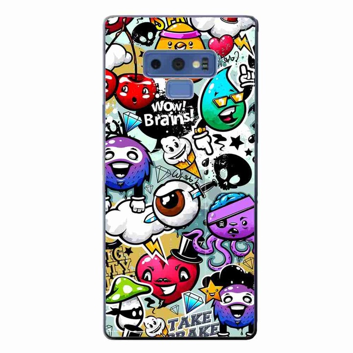 Husa compatibila cu Samsung Galaxy Note 9 Silicon Gel Tpu Model Pop Art Graffiti