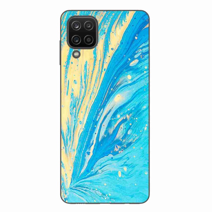 Кейс, съвместим със Samsung Galaxy M32 4G Silicone Gel Tpu Модел Aqua Bloom