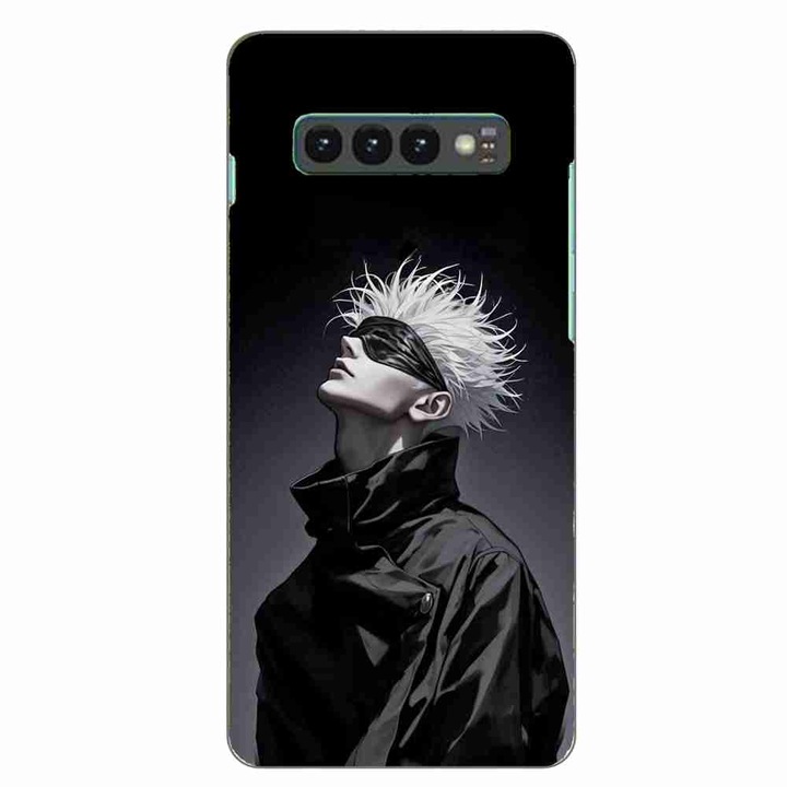 Калъф, съвместим с Samsung Galaxy S10 Plus Silicone Gel Tpu Pattern Jujutsu Kaisen Gojo Satoru