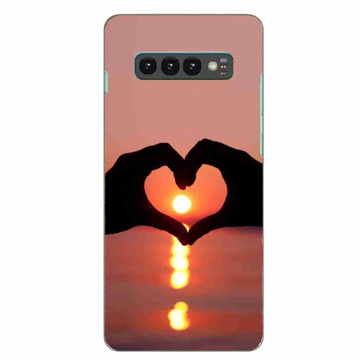 Калъф, съвместим с Samsung Galaxy S10 Plus Silicone Gel Tpu Pattern Glow of Love