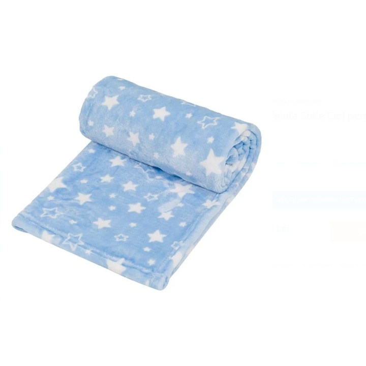 Ciel Stars bársonytakaró babáknak 100 x 75 cm