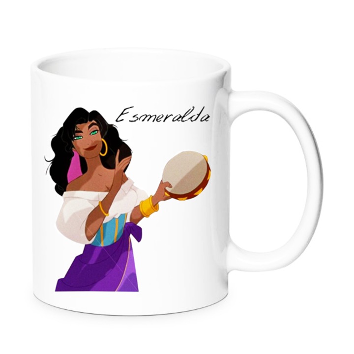 Cana ceramica Esmeralda, 330ml, Chn, design vibrant