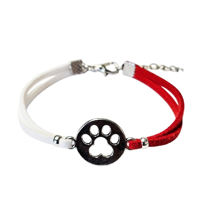 Bratara Martisor Labuta, din piele intoarsa eco, lucrata manual by Wild Bracelets