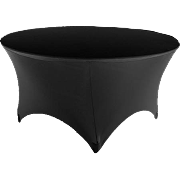 Еластан HORECANO, за кетъринг маса, Ø180cm, черен