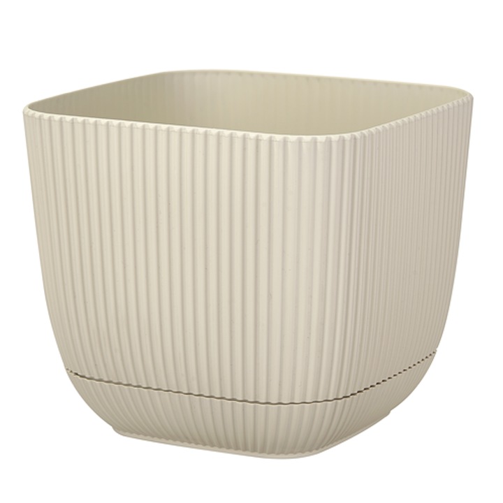 Ghiveci HORECANO HOME, patrat, nr. 1, 8,2x8,2xh7,1cm 270ml, latte