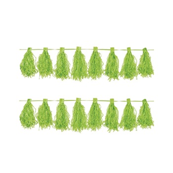 Ghirlanda Tassel 3M Verde Amscan AM220074-53-55 Ghirlanda Tassel 3M Verde Amscan AM220074-53-55