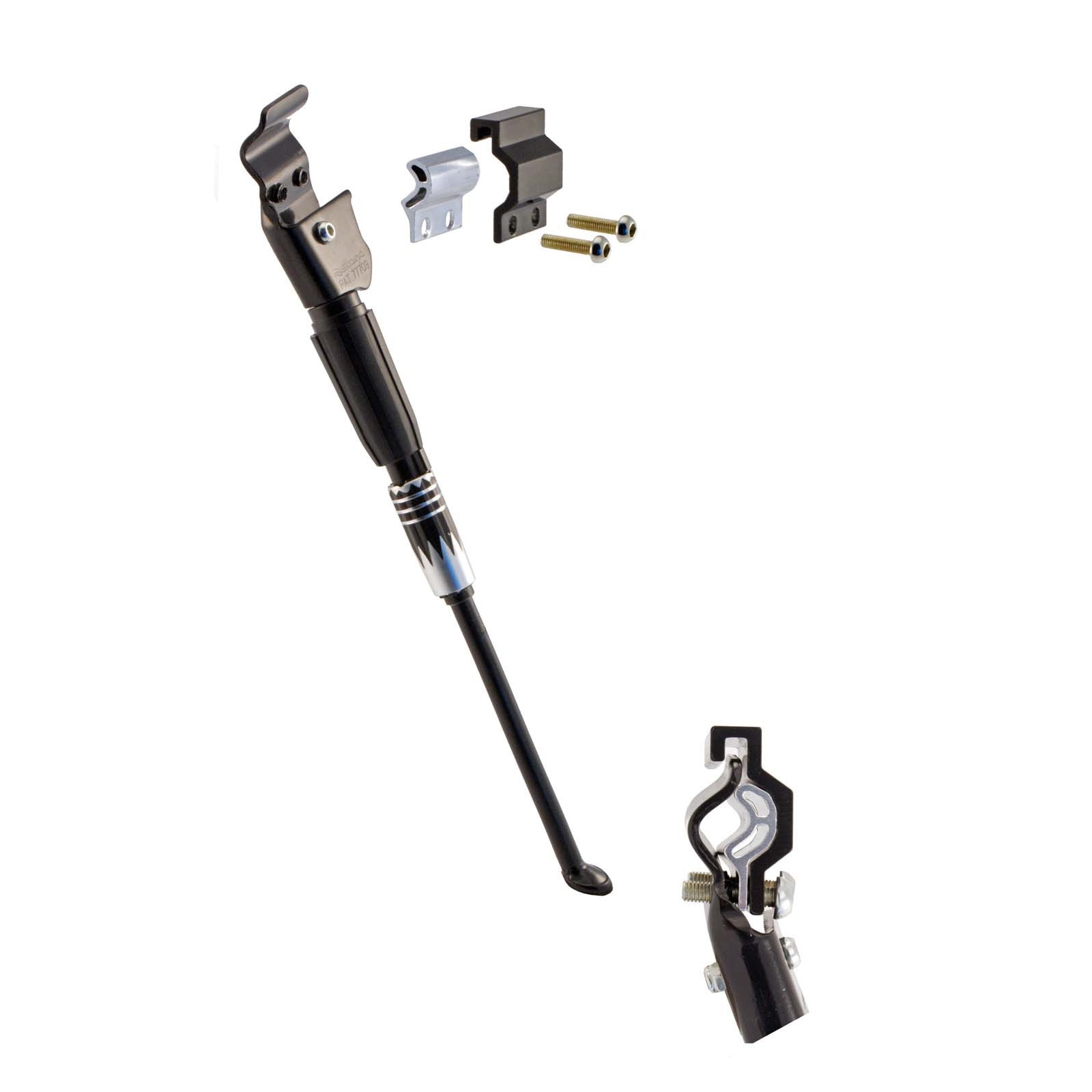 Cric Reglabil Prindere Laterala Alu 24-28” Argintiu Satinat