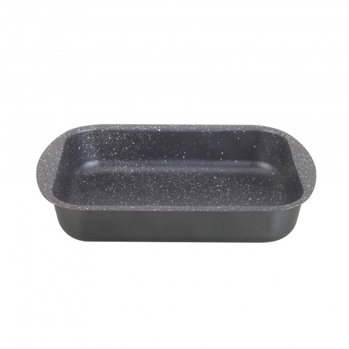 Oliver Voltz tepsi OV51222N25S, 25 cm, márvány bevonat, négyszögletes, fekete