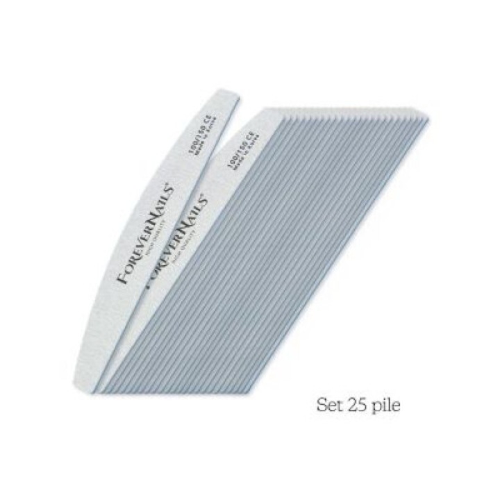 Kit 25 Pile ForeverNails Long Lasting Deluxe Zebra 100/150 (25 buc)