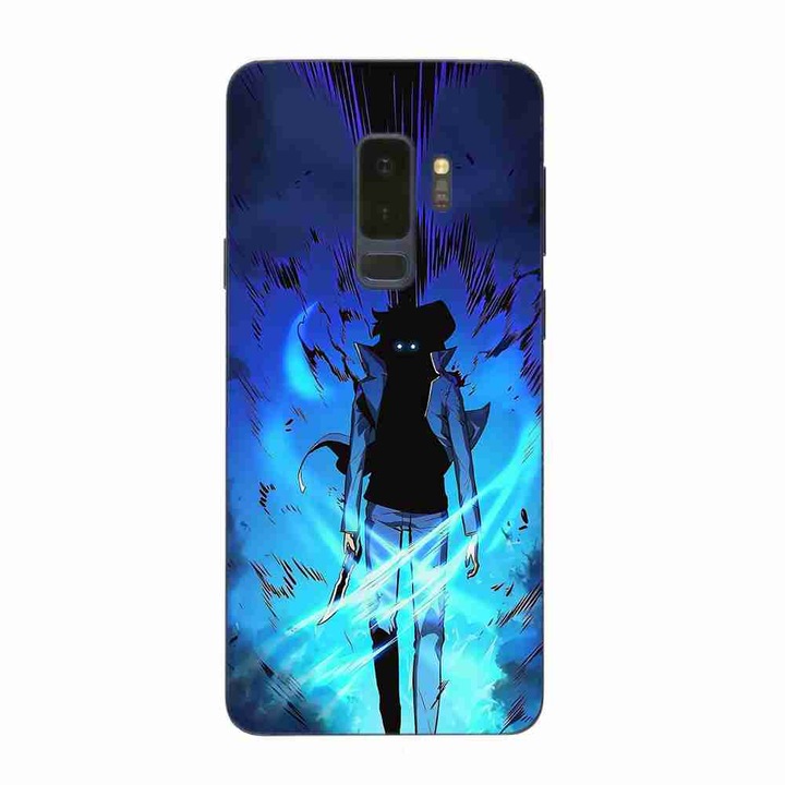 Кейс, съвместим със силиконов гел Tpu модел Samsung Galaxy S9 Plus Solo Leveling Aura