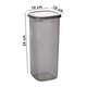 Set 15 Recipiente Alimentare UnicUtil®, Model Durable Elegant, Pentru Depozitare Bucatarie sau Frigider, Stivuire Usoara, Capace Etanse, Design Rezistent si Modern, Culoare Antracit