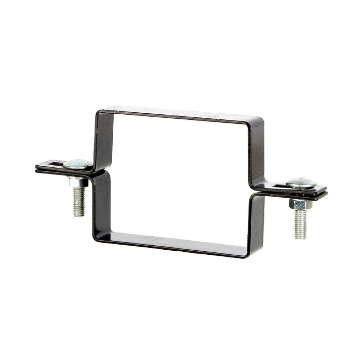 Clema centru, metal, 5 x 5 cm, negru