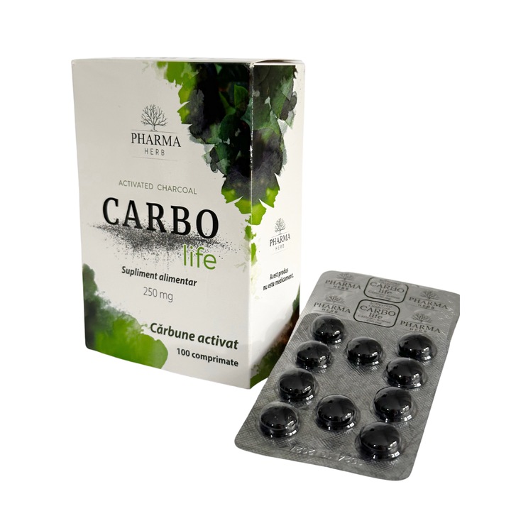 Carbo Life, 100 comprimate, carbune activat
