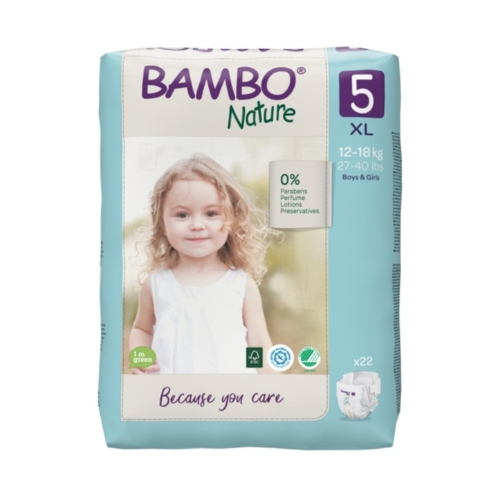 Bambo Nature öko pelenka 5, 12-18 kg, 22 db