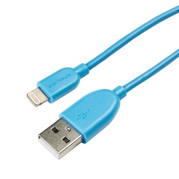 Cablu de date Serioux, Lightning-USB, MFI, 1m, Blue Cablu de date Serioux, Lightning-USB, MFI, 1m, Blue