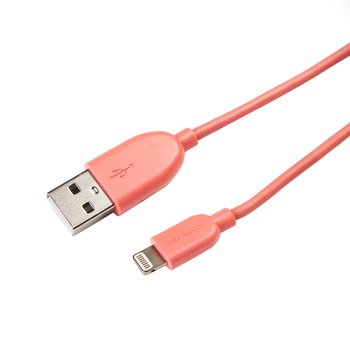 Cablu de date Serioux, Lightning-USB, MFI, 1m, Pink Cablu de date Serioux, Lightning-USB, MFI, 1m, Pink