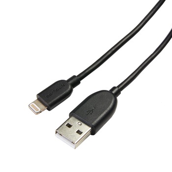 Cablu de date Serioux, Lightning-USB, MFI, 1m, Black