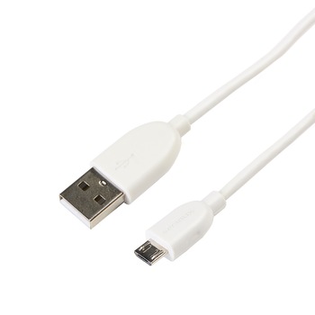Cablu de date Serioux, MicroUSB-USB, 1m, White Cablu de date Serioux, MicroUSB-USB, 1m, White