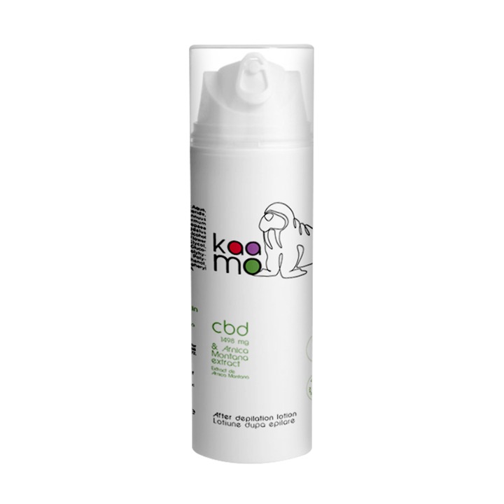 Lotiune dupa epilare cu CBD 1498m, Kaamo, Efect de calmare si revitalizare, 150 ml