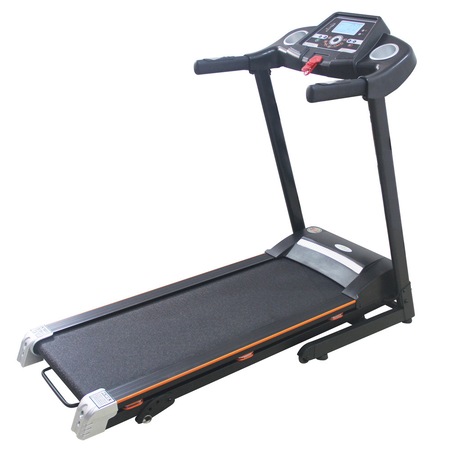 Banda de alergat electrica Energy Fit 815, greutate suportata 110kg, pliabila pe cilindru, cheie siguranta, ecran LCD 7" luminat albatsru
