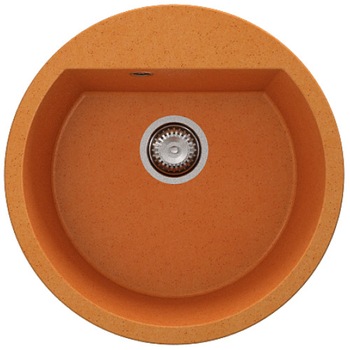 Chiuveta compozita ,Fat 223-829, rotunda,510zx210mm,culoare Orange Siberian Wallflower Chiuveta compozita ,Fat 223-829, rotunda,510zx210mm,culoare Orange Siberian Wallflower