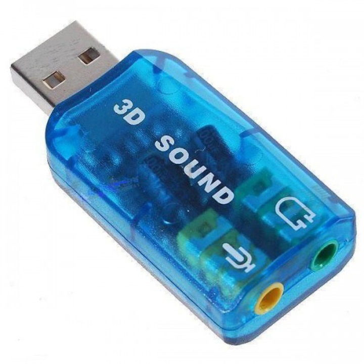 Звукова карта Delphi, USB 5.1, 3D sound - 17009
