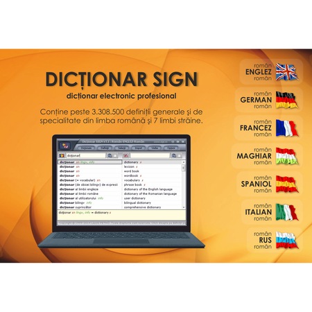 Dictionar Sign Cu 7 Limbi Straine Pentru Utilizatori Individuali Emag Ro