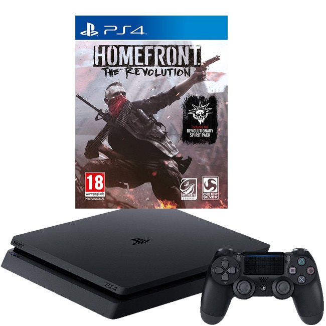 PS4 slim プレイステーション4 Конзола PlayStation 4 Slim 500GB Black, Sony PS4 + Игра Homefront