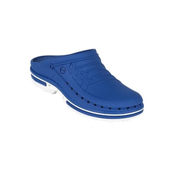 Saboti medicali autoclavabili Wock CLOG 07, marimea 38/39, albastru electric/alb, talpic polimeric Saboti medicali autoclavabili Wock CLOG 07, marimea 38/39, albastru electric/alb, talpic polimeric