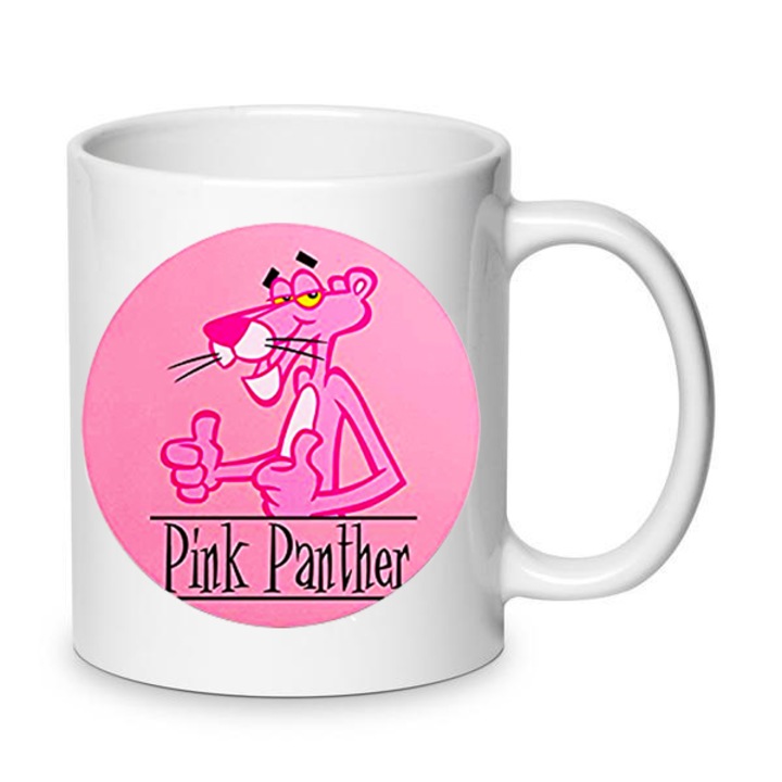Cana ceramica Pink Panther 330ml, roz