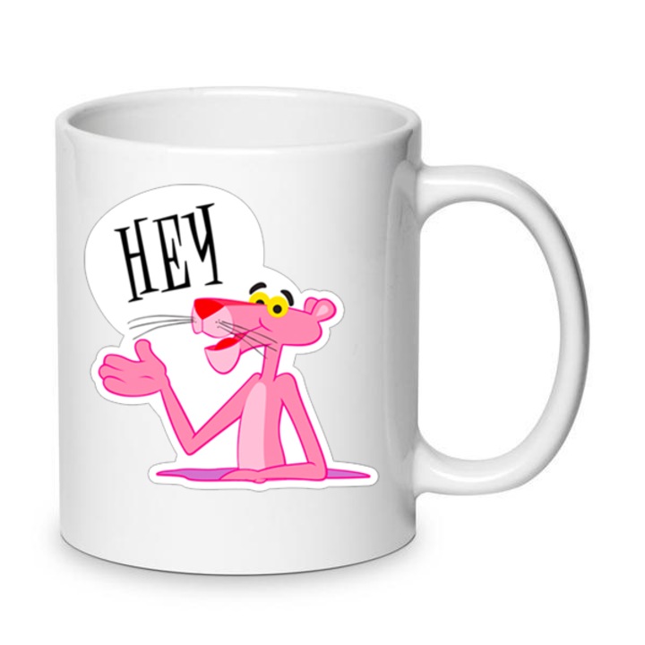 Керамична чаша Chn Pink Panther 330ml, розова