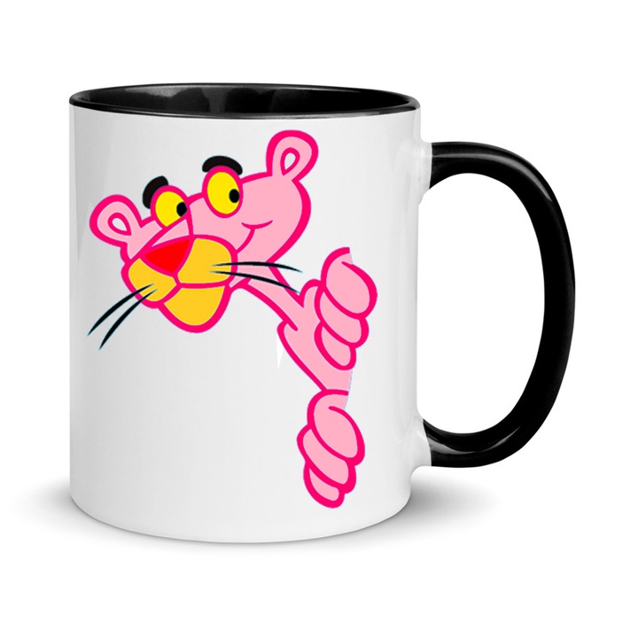 Cana Chn Pink Panther, ceramica, 330ml, roz, set