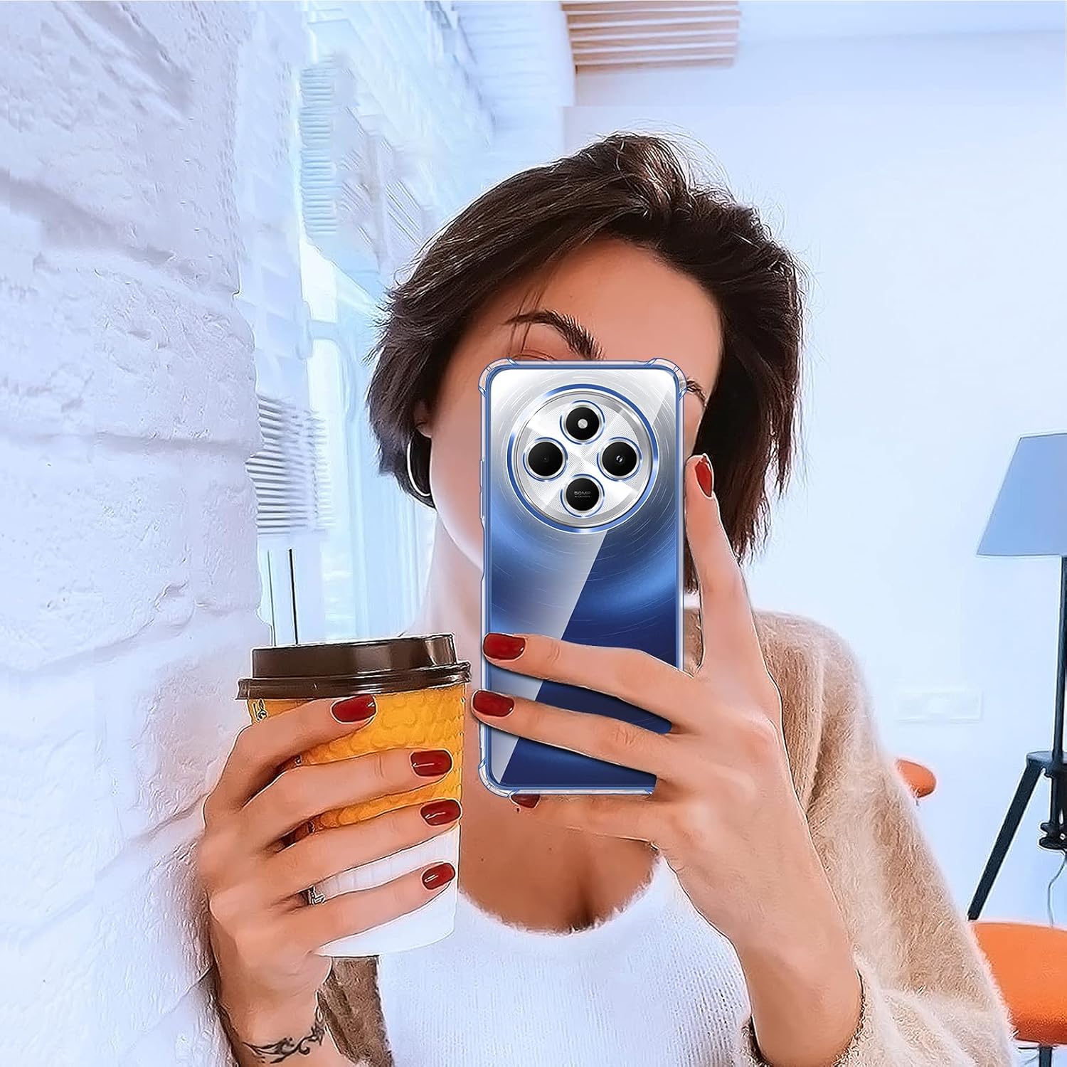 Husa Anti soc, transparenta compatibila cu Xiaomi Redmi 14C