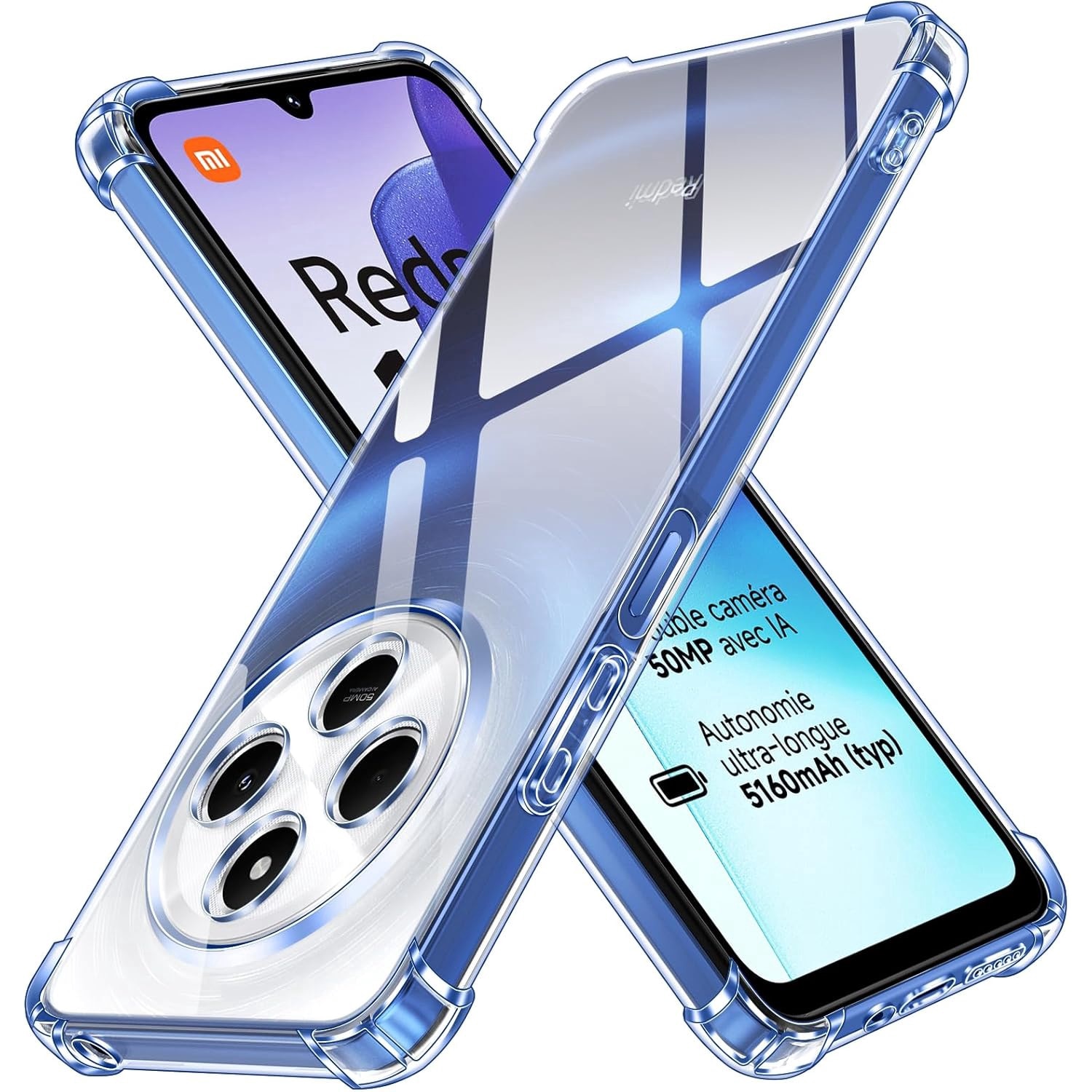 Husa Anti soc, transparenta compatibila cu Xiaomi Redmi 14C