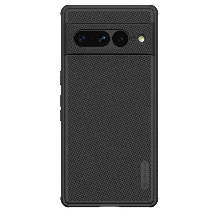 Etui pentru telefon, Nillkin, Super Frosted Shield, negru, pentru Google Pixel 7 Pro 5G