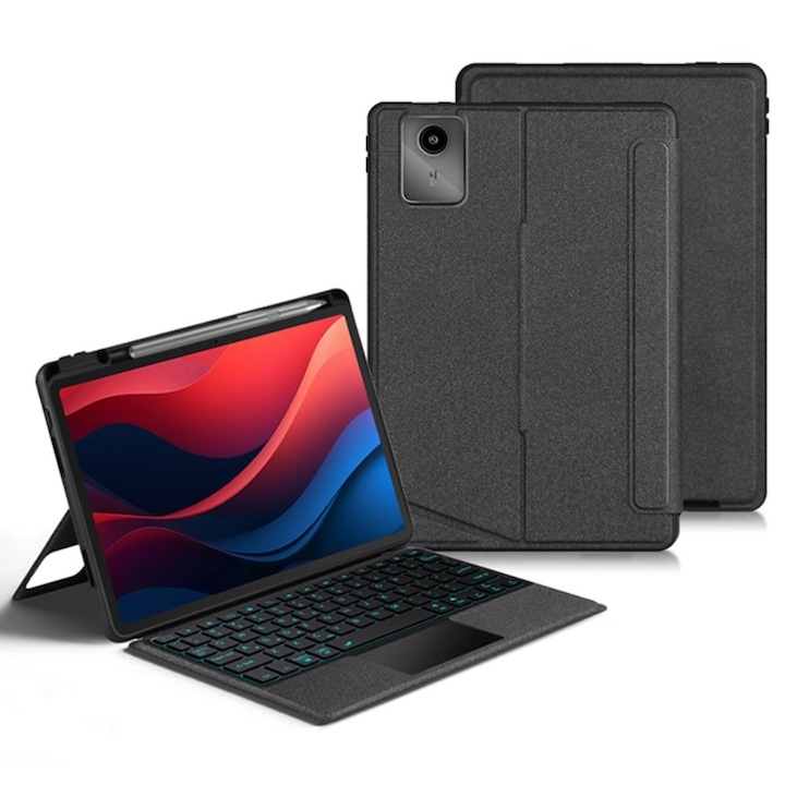 Husa cu tastatura Lenovo Tab M11, neagra