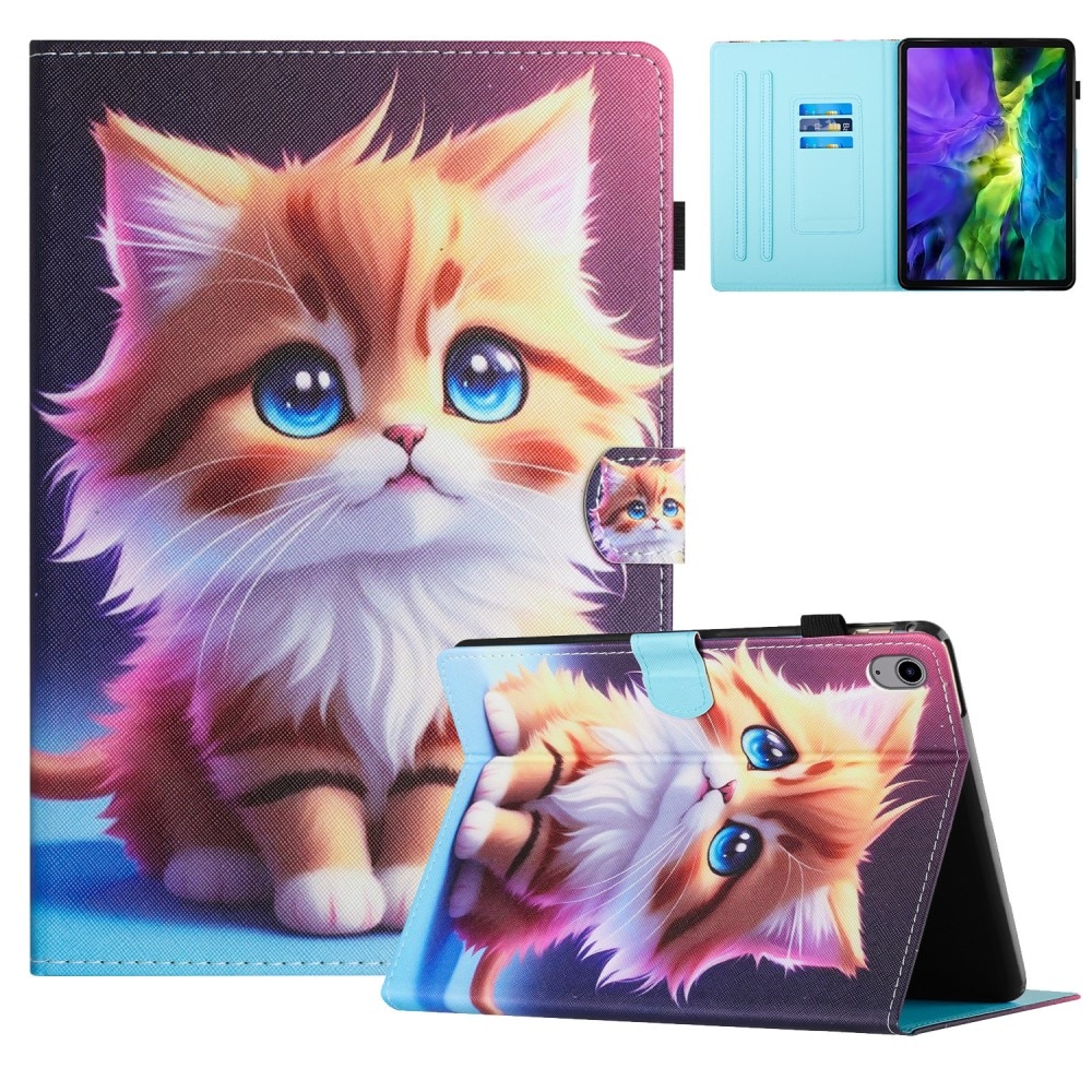 Husa pentru iPad 10,9" 2022 (generatia a 10-a), cu clapa, model pisica