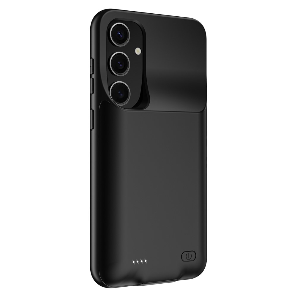 Husa cu baterie 10000mAh pentru Samsung Galaxy S25+ Plus, neagra, set cu instructiuni