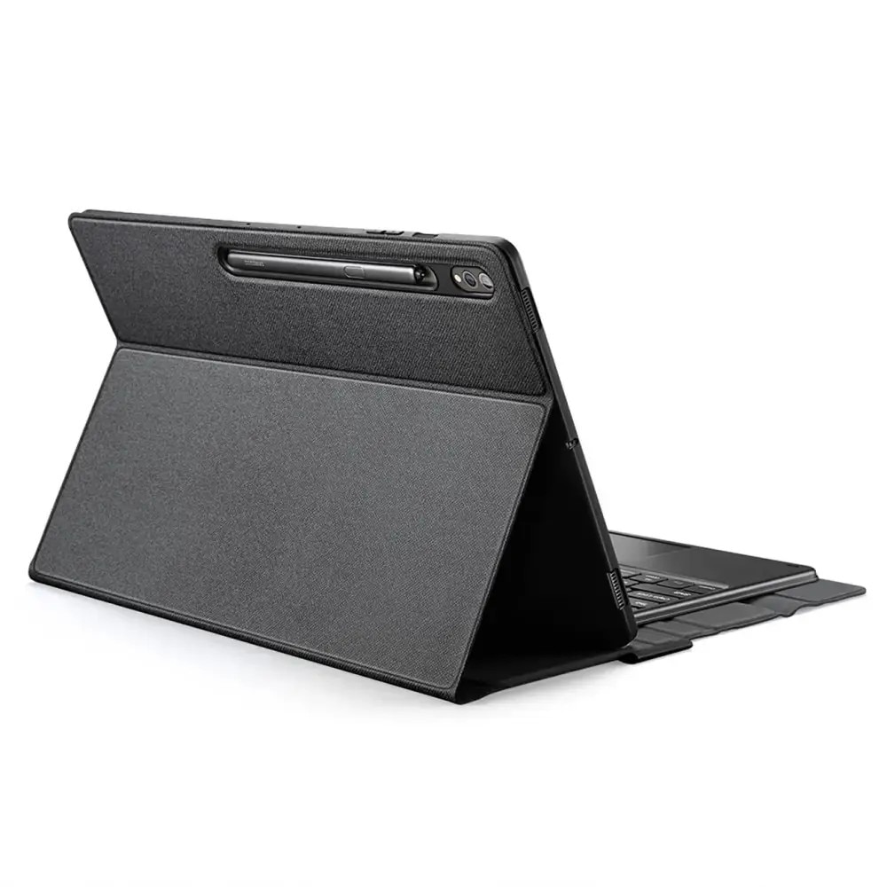 Husa cu tastatura Dux Ducis compatibila cu Samsung Galaxy Tab S9 Ultra 14.6 inch, Negru