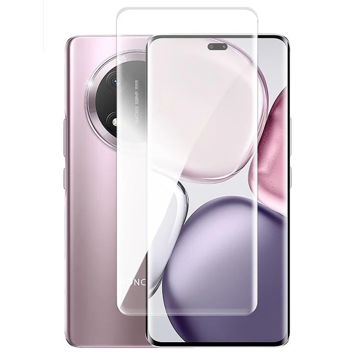 Folie protectie telefon, XGSM, Szklo Hartowane UV, transparent, set complet pentru Honor Magic 7 Lite