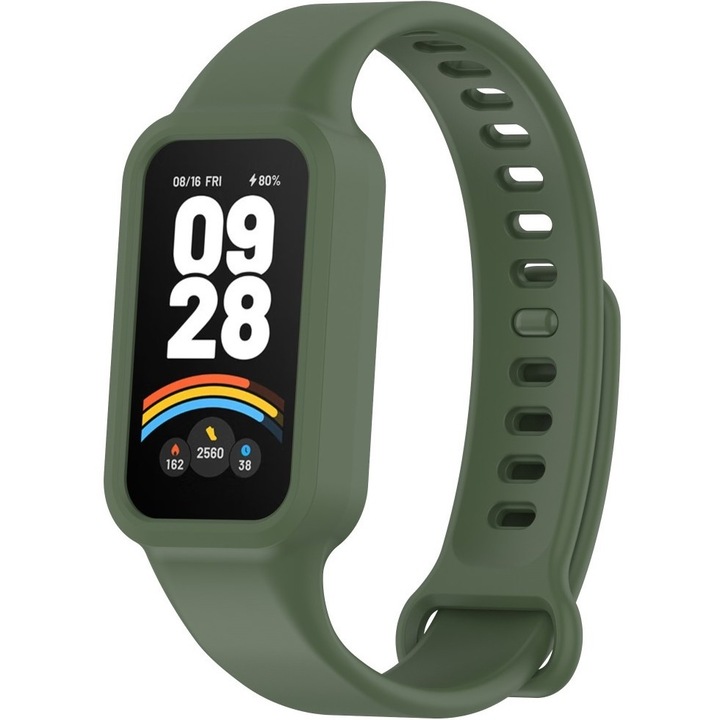 Curea din silicon pentru Xiaomi Smart Band 9 Active / Xiaomi Redmi Band 3, Verde