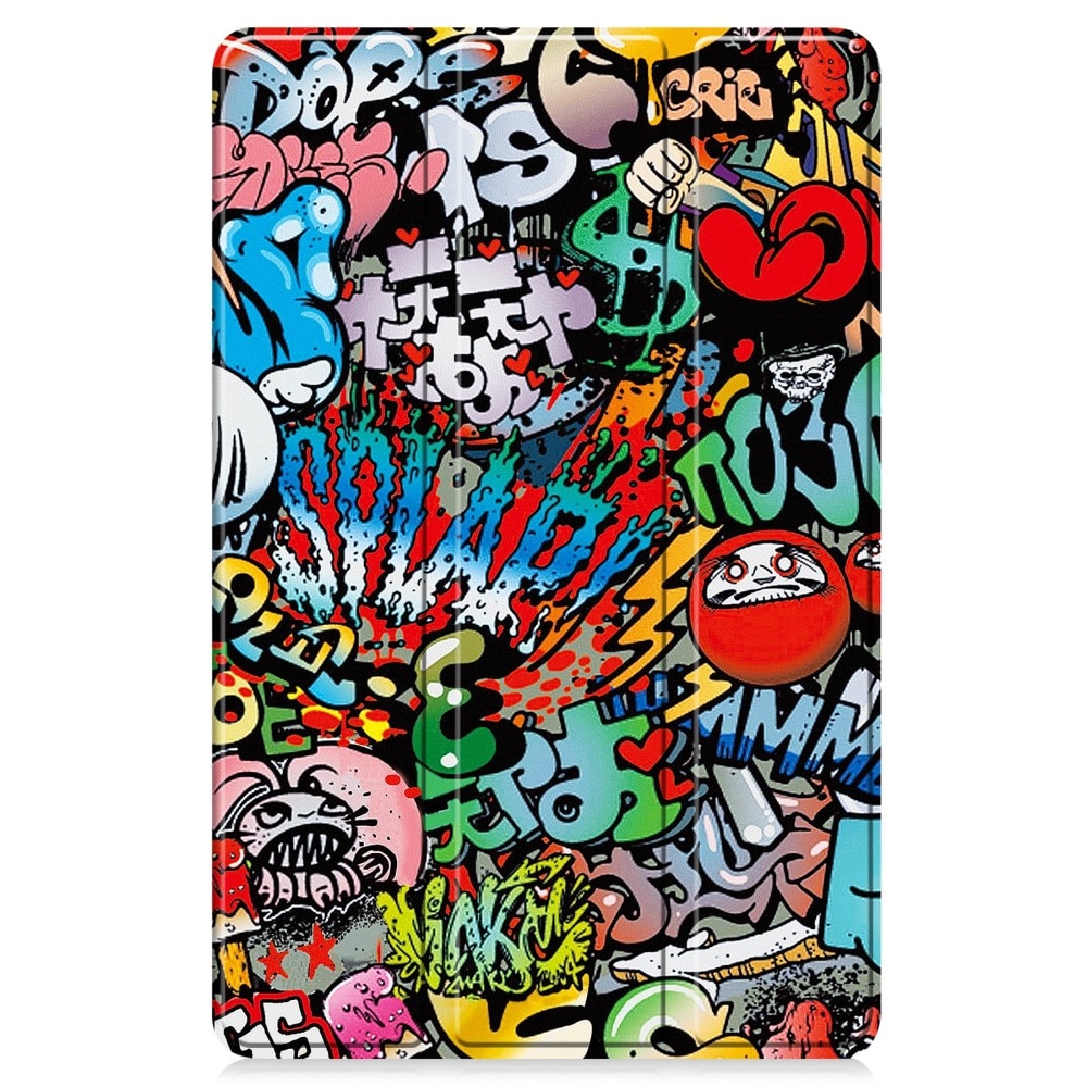 Husa tableta XGSM pentru Lenovo Tab K11 Plus, graffiti, suport, tripla protectie