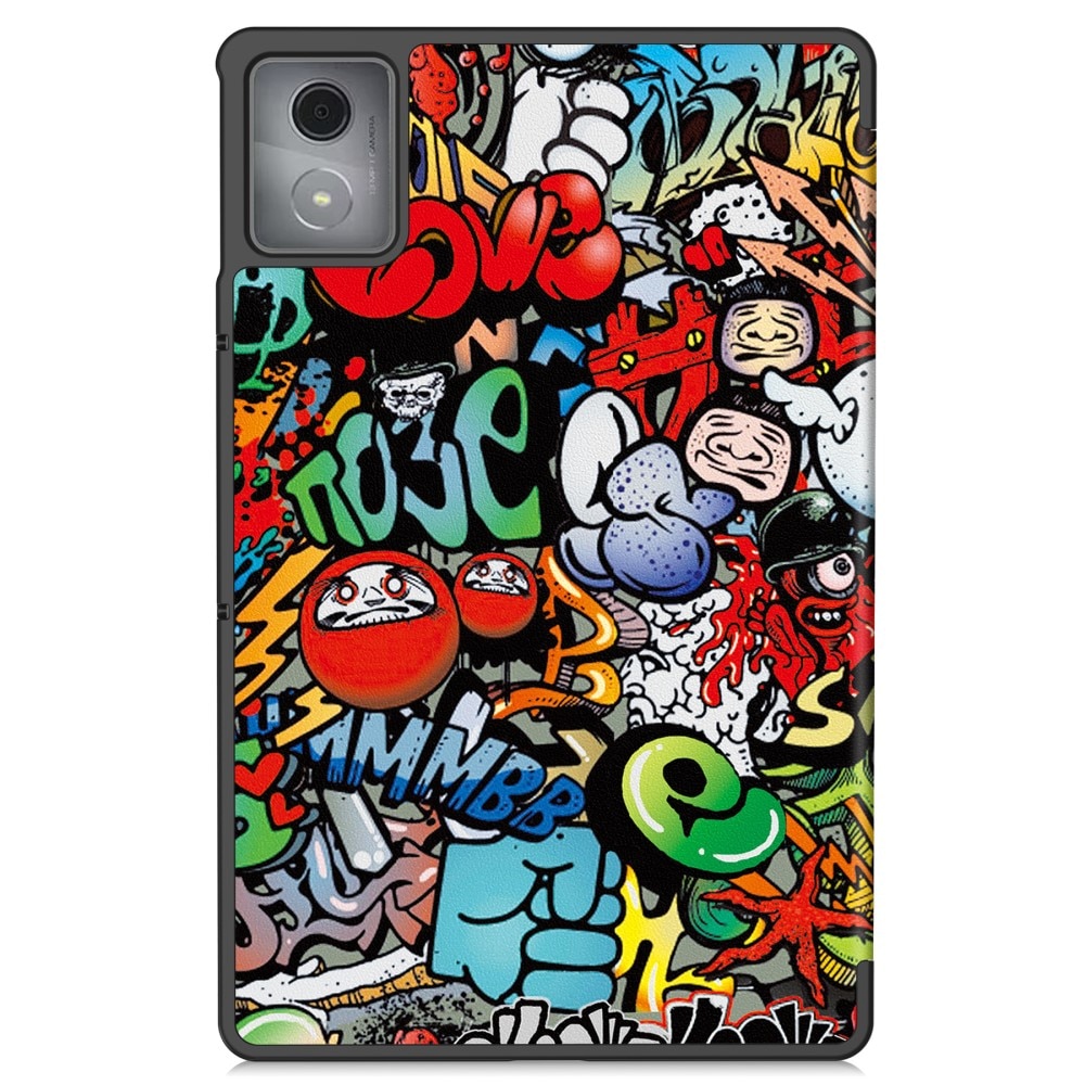 Husa tableta XGSM pentru Lenovo Tab K11 Plus, graffiti, suport, tripla protectie