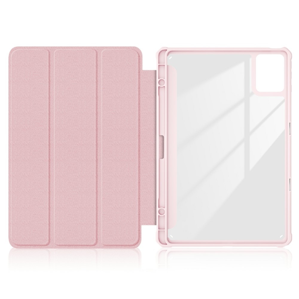Husa tableta, XGSM, Lenovo Tab K11 Plus, tri-fold, roz